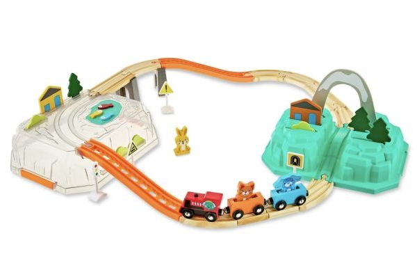 *HOT* Spark Create Imagine Wood Train Railroad Set only $4!